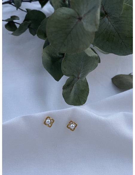 Pendientes Mini Lotus | Bacu Joyas y Complementos