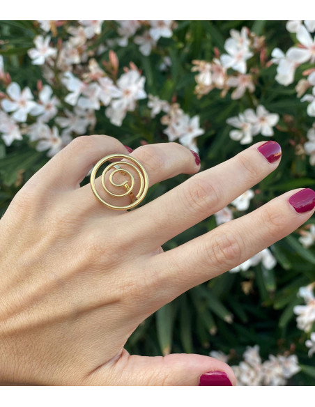 Anillo Espiral | Bacu Joyas y Complementos