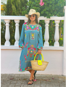 Vestido México Azul