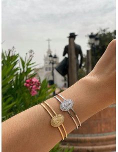 Pulsera Aro Doble Virgen del Rocío