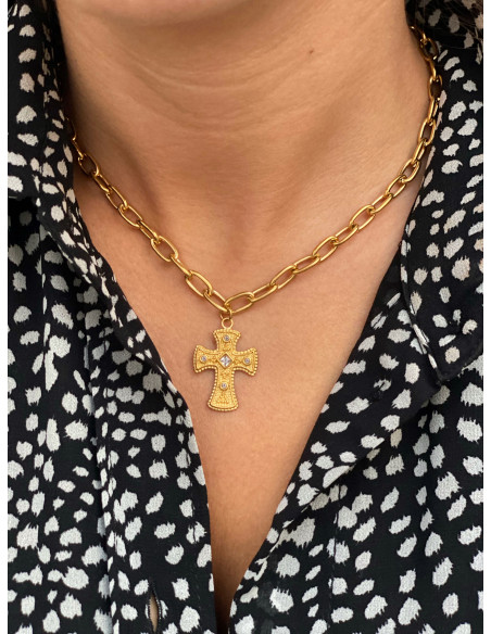 Collar Cruz Dinamarca | Bacu Joyas y Complementos