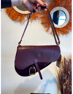 Bolso Piel Montura Burdeos