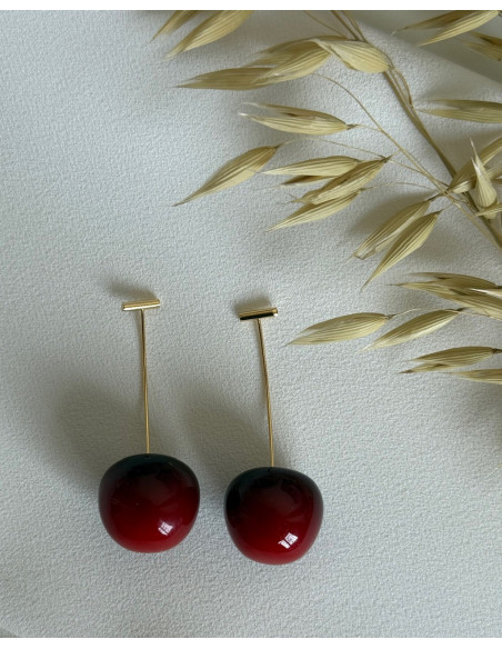 Pendientes Cerezas | Bacu Joyas y Complementos