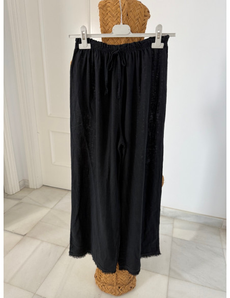 Pantalón Lino Negro