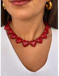 Collar Corazones Grandes
