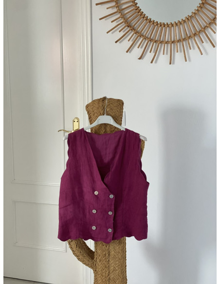 Chaleco Loreto Fucsia