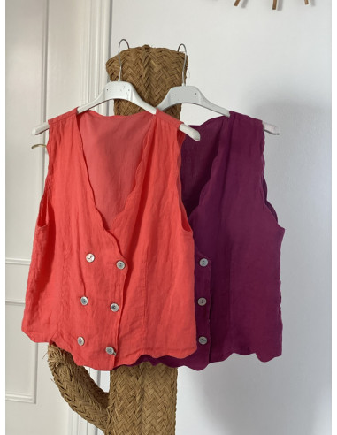 Chaleco Loreto Fucsia