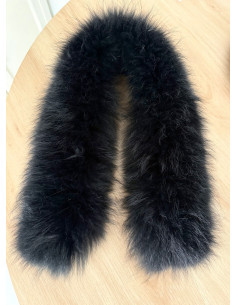 Cuello Pelo Natural Negro | Bacu Joyas y Complementos