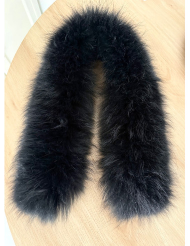 Cuello Pelo Natural Negro | Bacu Joyas y Complementos