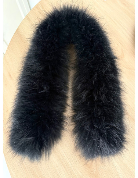 Cuello Pelo Natural Negro | Bacu Joyas y Complementos
