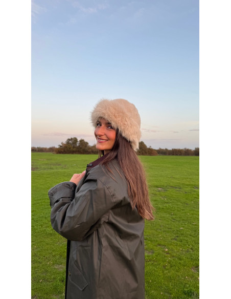 Gorro Pelo Beige | Bacu Joyas y Complementos