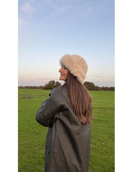 Gorro Pelo Beige | Bacu Joyas y Complementos