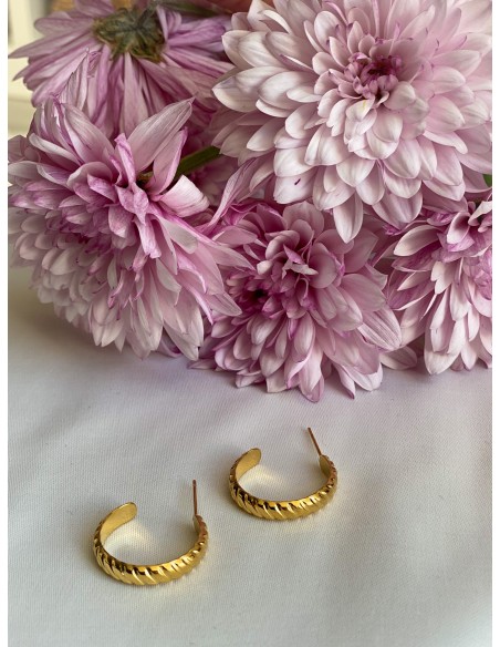 Pendientes de Aro Bahía | Bacu Joyas y Complementos