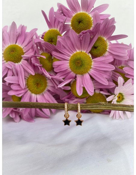 Aros Mini Estrella Brillo - Bacu Joyas y Complementos