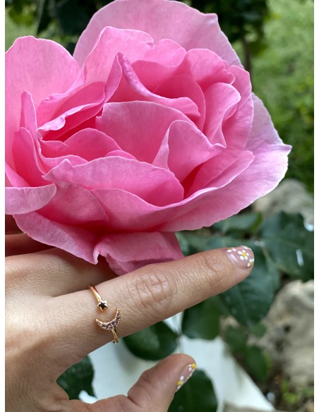 Anillo Luna y Estrella - Bacu Joyas y Complementos