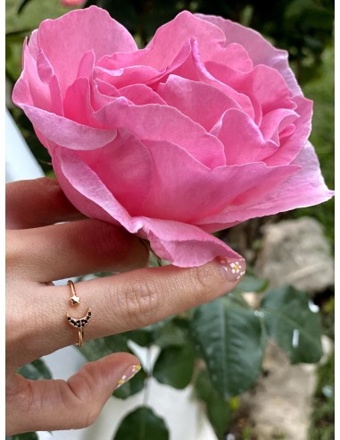 Anillo Luna y Estrella - Bacu Joyas y Complementos