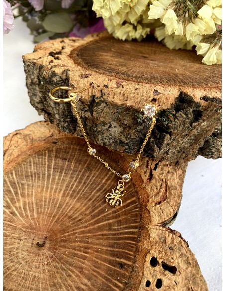 Pendiente Cadena Hormiga - Bacu Joyas y Complementos