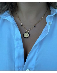 Colgante Chapa Bolitas  - Bacu Joyas y Complementos 2
