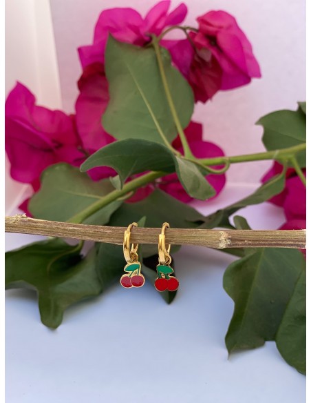 Aros Cerezas - Bacu Joyas y Complementos
