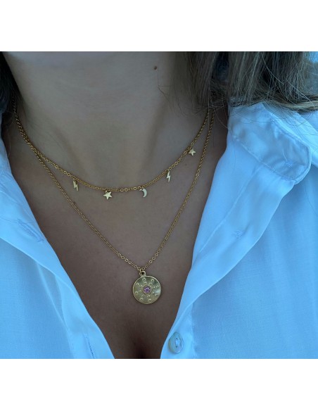 Colgante Doble Nasa - Bacu Joyas y Complementos