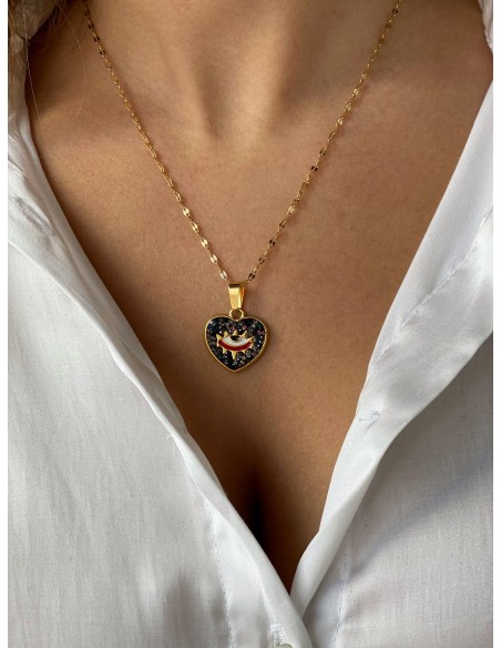 Colgante Virolet Corazón - Bacu Joyas y Complementos