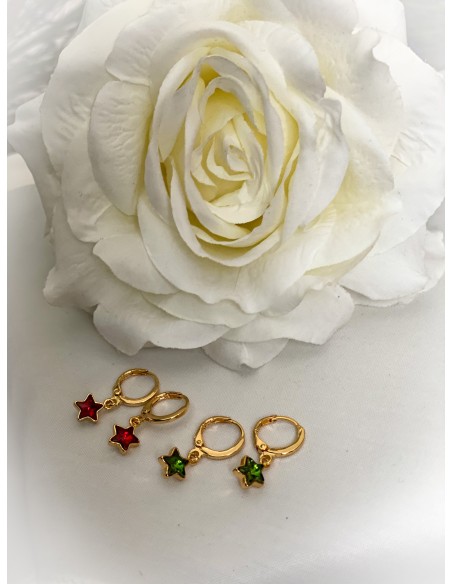 Aros Estrella Color - Bacu Joyas y Complementos