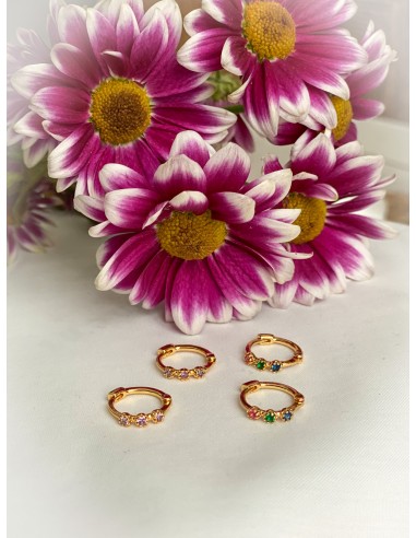 Aros Tricolor - Bacu Joyas y Complementos