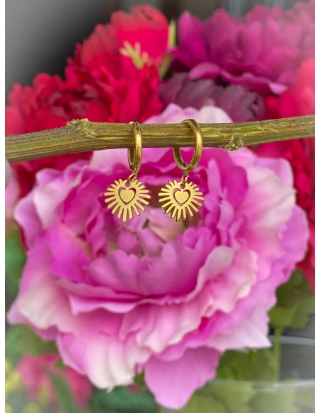 Aros mini Corazón - Bacu Joyas y Complementos