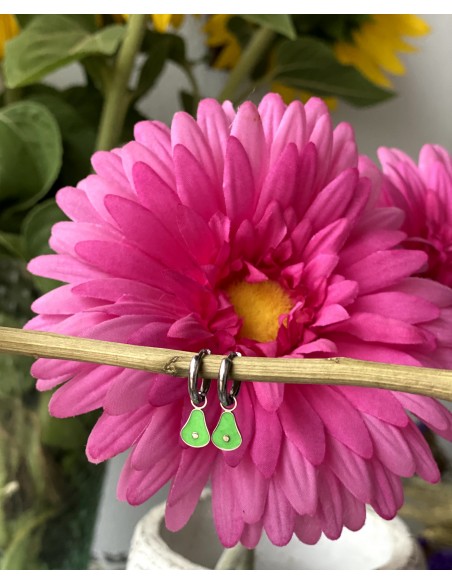 Aros Mini Aguacate | Bacu Joyas y Complementos