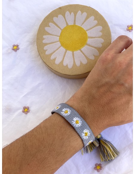Pulseras Margaritas Blancas |  Bacu Joyas y Complementos
