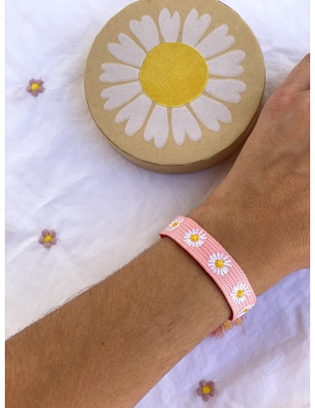 Pulseras Margaritas Blancas |  Bacu Joyas y Complementos